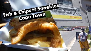 Fish and Chips at Snoekies, Hout Bay Cape Town, South Africa