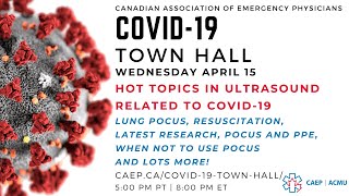 CAEP Town Hall - Hot Topics in Ultrasound Related to COVID-19 screenshot 5