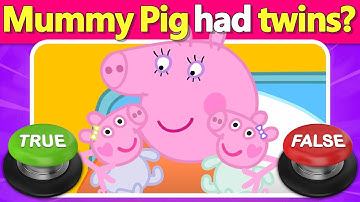 🐽🤯 Peppa Pig True or False Quiz ⭕❌ Can You Survive All 30 Shocking Questions? | Quiz DingDong