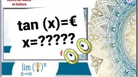 TRCS || Résolutions des equations trigonométriques de la forme tan x =€