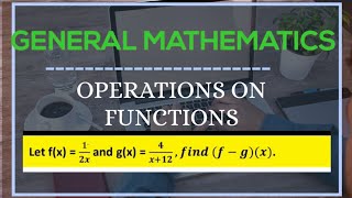 GENERAL MATHEMATICS FOR SHS