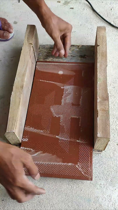 Install tiles quickly with homemade tools #shortsvideo