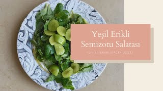 YEŞİL ERİKLİ SEMİZOTU SALATASI / PURSLANE SALAD WİTH PLUM