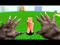 Realistic minecraft  1 wolf vs 3 pigs