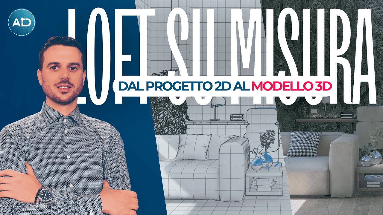 Copertina video: Progetto Loft — 4 Loft custom di design da fabbricato abbandonato con Rendering 3D e Interior Design