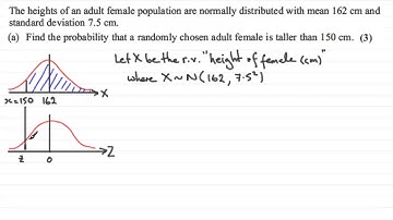 Normal Distribution : S1 Edexcel June 2012 Q6(a) : ExamSolutions Maths Videos