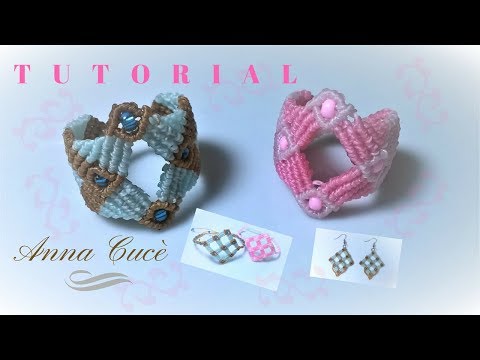 How to make macrame ring - The 2 riverside - Step by step macrame tutorial  