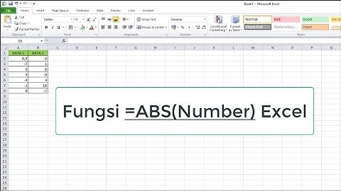 Tutorial Excel - Fungsi ABS Number Ms Excel