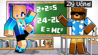 POSTAVILA jsem TAJNOU MÍSTNOST, abych se SCHOVALA PŘED UČITELEM v Minecraftu! 👨‍🏫📚@Medvid3k