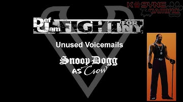 Def Jam Fight For NY | Unused Voicemails