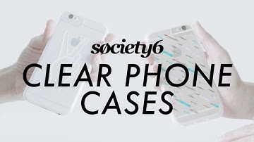 Clear Phones Cases from Society6 - Product Demo