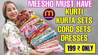 Meesho Must Have Kurti/Kurta Set/Afghan Kurta Set/Cord Set/Anarkali Kurti Haul Starting 199 #meesho