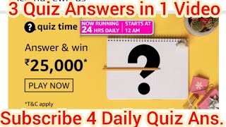 All Amazon Quiz Answers Today। Win 100000 Amazon Pay Balance।11 August 2021।StudyCrux।AmazonQuizTime