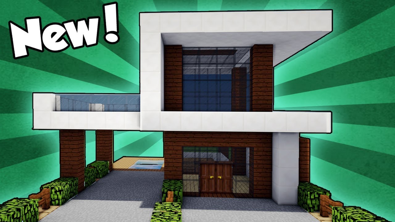 🦊How to make an easy modern house in MINECRAFT 