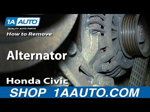 How to Remove Install Alternator 2001-05 Honda Civic