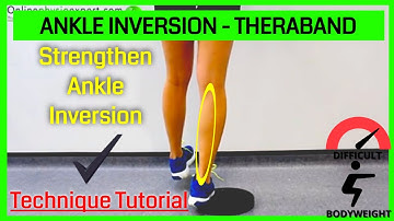 Weight Bearing Ankle Inversion Strengthening Exercise (Level 3) - ONLINE PHYSIO EXERCISES