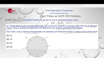 GATE 2024; Q 7: a Short Video on Solution