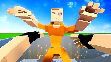 Throwing RAGDOLLS Into Giant Pit - GoreBox Gameplay