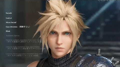 Final Fantasy VII Remake - Procedural Facial Animation