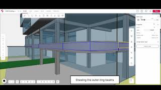 AEME Building Part 6: Adding outer ring beams | Snaptrude Showcase