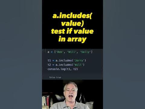 Check if JavaScript array contains a value #javascript #shorts - YouTube