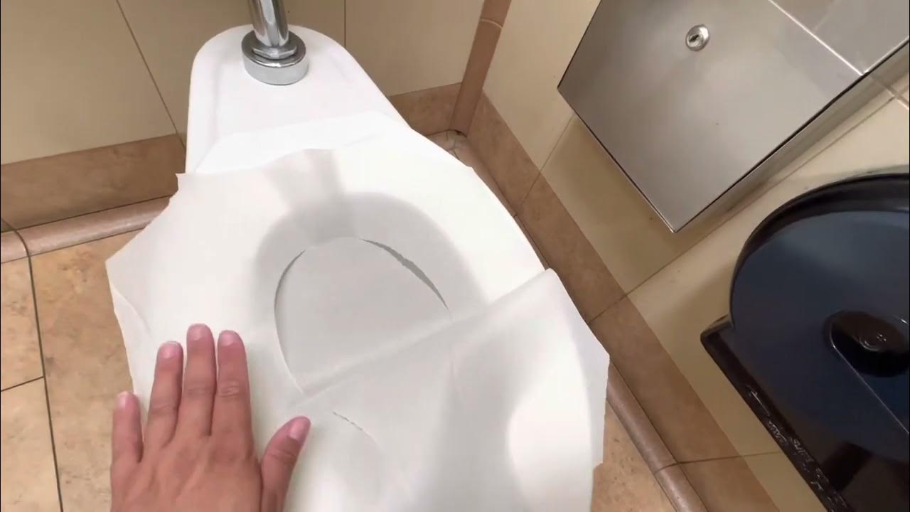 The Correct Way to Use a Toilet Seat Cover! 