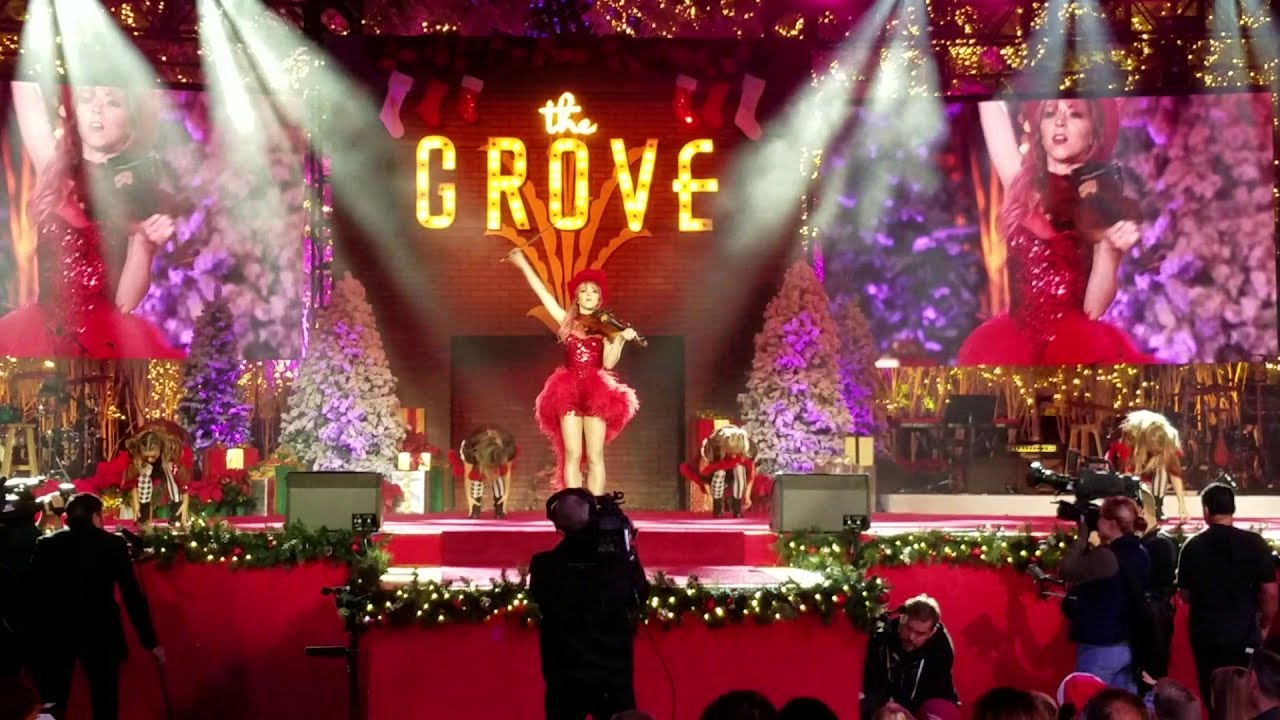 stirling grove performance tree lighting ceremony grove lighting ceremony