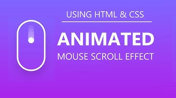 Animated Mouse Scroll Using Only HTML & CSS [ Free Code ]