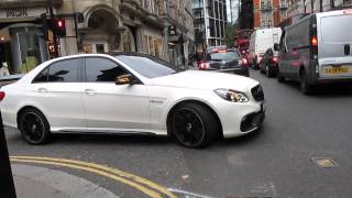 INSANE Mercedes E63 AMG with renntech downpipes Revs and Loud accelerations