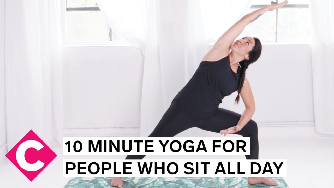 Restorative Yoga For People Who Sit All Day Youtube