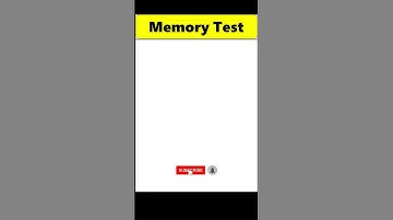 Memory Test - 11 #shorts #ytshorts