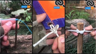 The 20 BEST Knots in Life || 20 Essential Knots You Need To Know || KNOT SHORT
