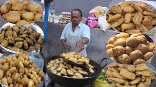 Evening Snacks Egg Bondasalla Punugulu Alu Bajji Masala Wada And Mirchi Bajji Chethan Foodies