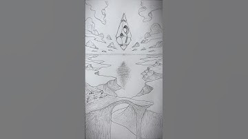 How to Draw a Landscape ✍️ #art #drawing #shorts #shortsfeed