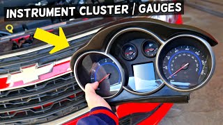 CHEVROLET CRUZE INSTRUMENT CLUSTER GAUGES REMOVAL REPLACEMENT