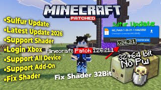Minecraft Patch Terbaru 1.26.21.1 | Fix Shader Sulfur Update | Minecraft Patch Versi Terbaru 1.26.21