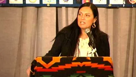 Deborah Parker Addressing 13th National Indian Nat...