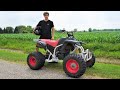 First Test Drive On The Junk-Yard Yamaha Blaster Quad. Will It Move?