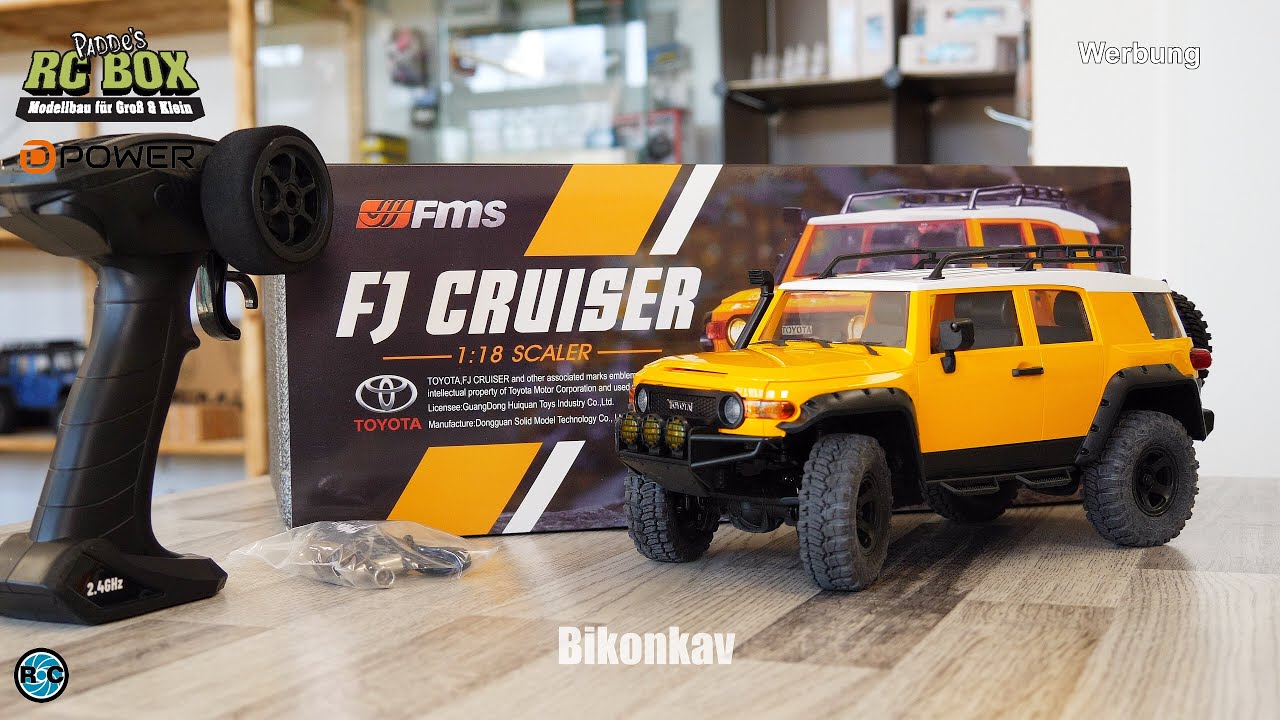 トヨタ FJ CRUISER 1:18 スケールラジコン ミニクローラ REALISTIC RC Toyota FJ Cruiser Rock Crawler 1/18 scale