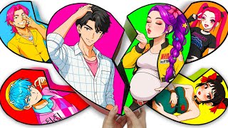๐Paper DIY๐ KPOP DEMON HUNTERS Rumi x Couple Saja Boys Jinu ๐ Blind Box Unboxing!
