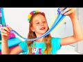 Nastya menjual slime dan es krim serta menghasilkan uang - Serial video untuk anak-anak