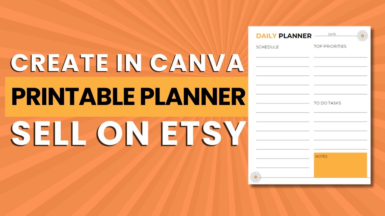 Create & Sell Printable Planners on Etsy | How to Make Digital Products ...