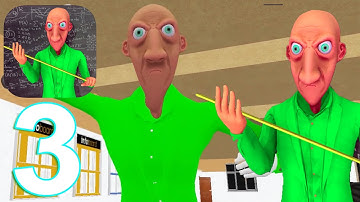 Baldis Sleepy Basic Mod Gameplay Walkthrough Part 3 All Levels (IOS/Android)