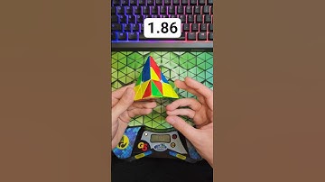 Pyraminx Solve of the Day 8/18 - 1.86 #pyraminx #rubikscube #cubing #speedcubing #puzzle #shorts