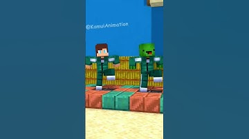 Help Mikey win the Squid Dance? - MAIZEN Minecraft Animation #shorts