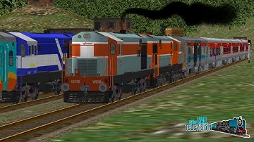 TWIN ALCOS CROSSING | LUDHIANA WDM 3A twins cross ABU ROAD WDM 3A twins | MSTS INDIAN RAILWAYS