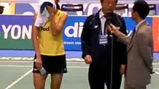 YONEX OPEN JAPAN 2008. Women's Singles Final 8 of 8. (Video-No.115)