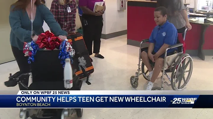 'I feel like its my birthday': 13-year-old Elijah Garcia receives new wheelchair after school st...