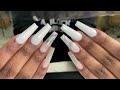 Acrylic White Marble | Nails Tutorial |