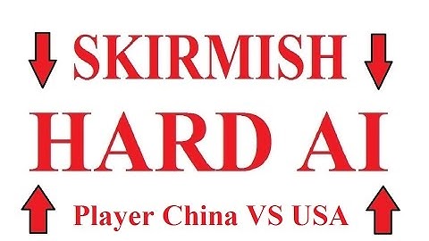 🔴 C&C Generals Zero Hour - Skirmish - Player China vs USA HARD AI 🔴